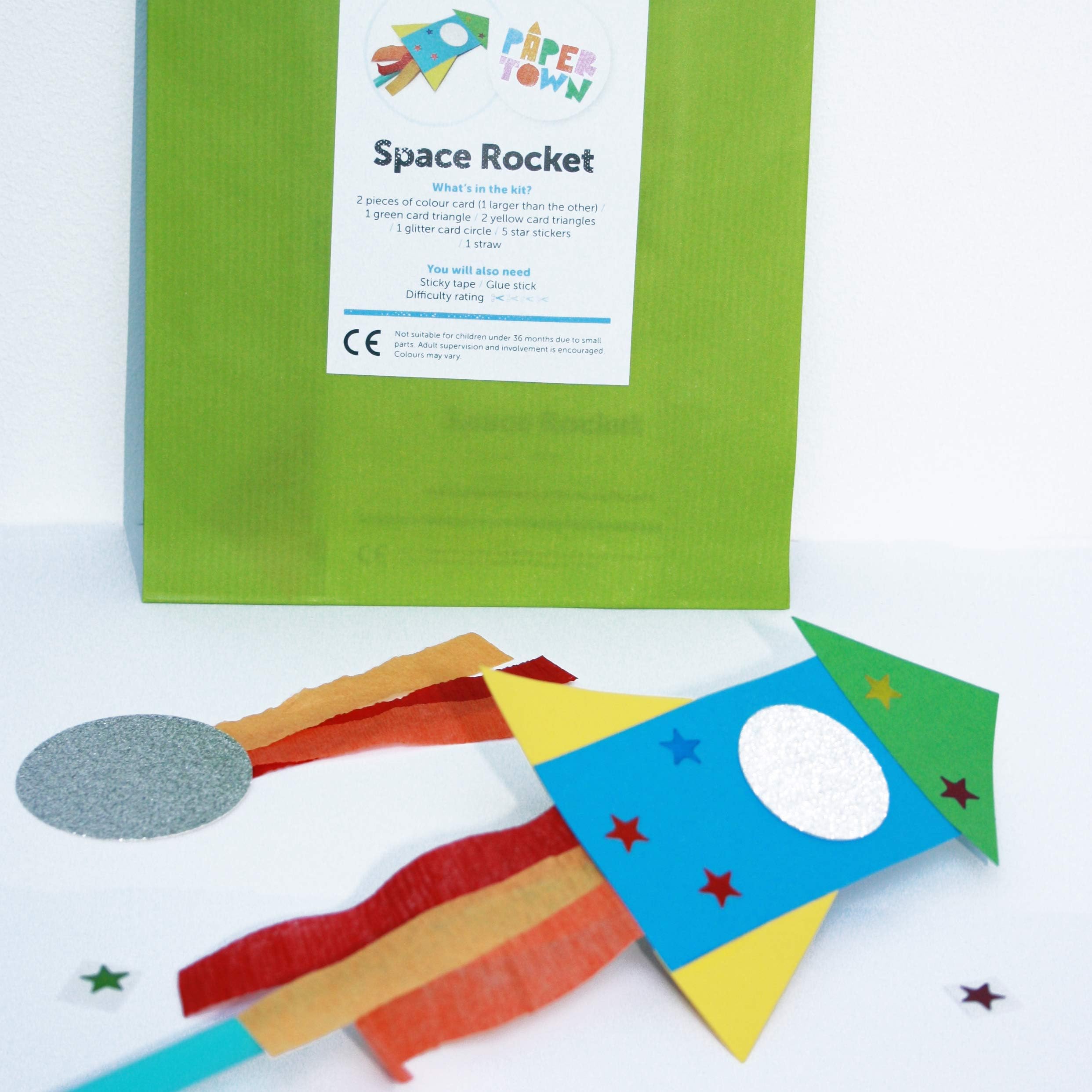 Paper Town Space Rocket Children's Craft Kit
