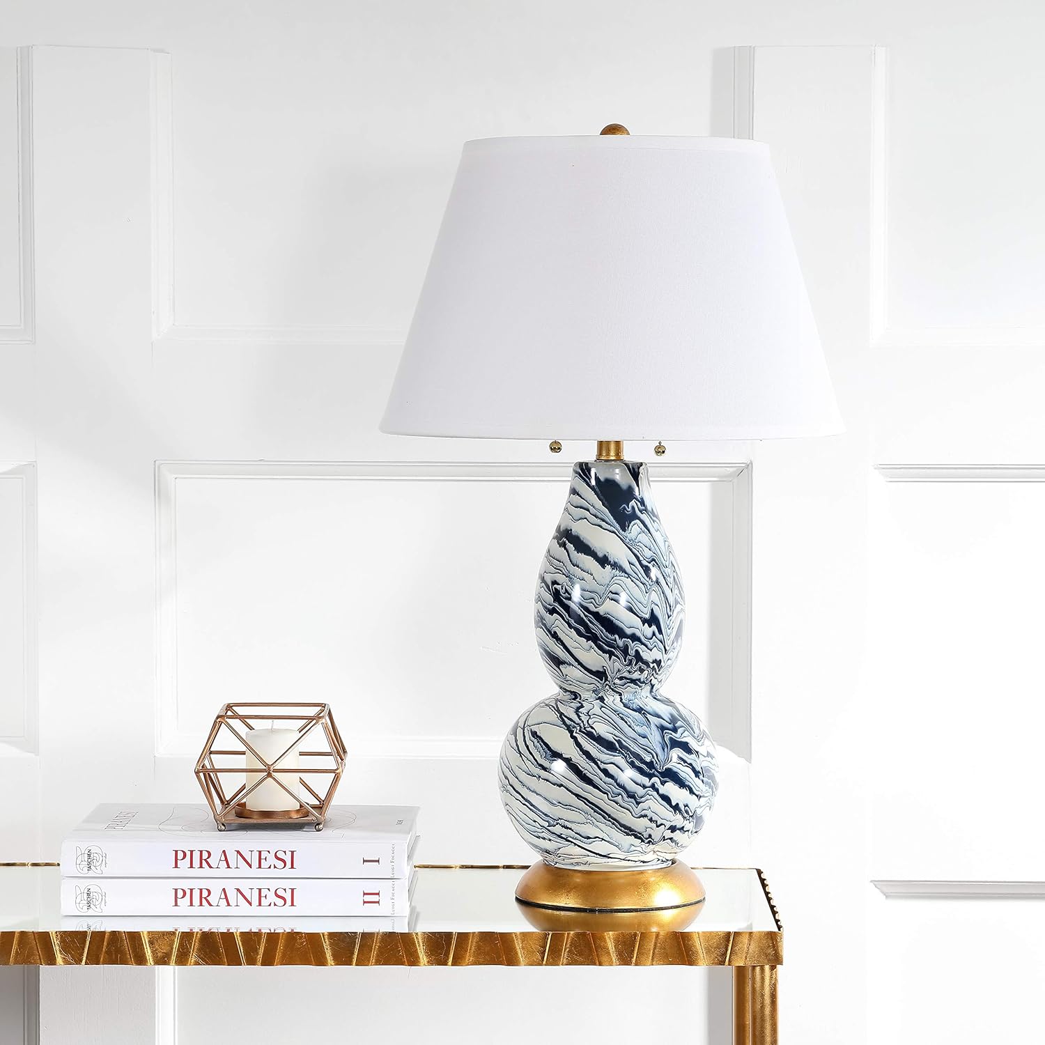 Best navy blue glass table lamps
