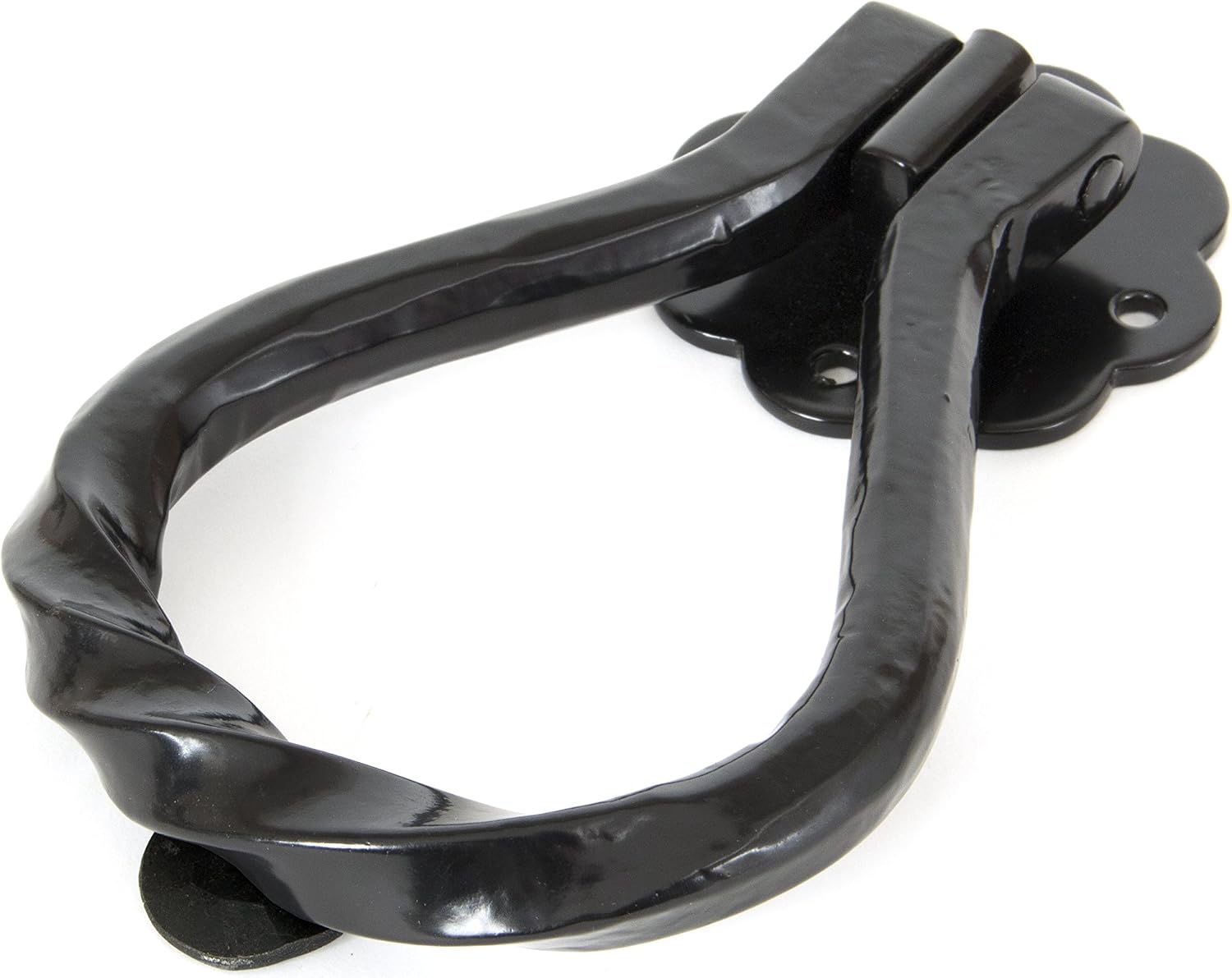 From The Anvil Black Pear Shaped Door Knocker, Traditional Black