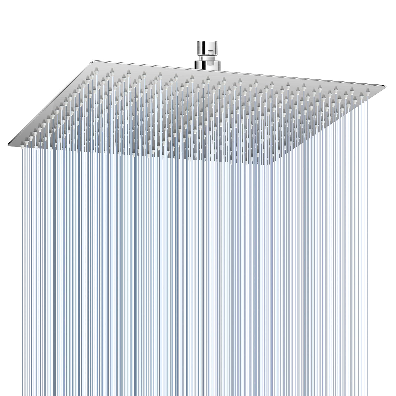 KINLIV 16 inch Brushed Nickel Large Rain Shower Head - All Metal 304 ...
