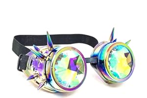 STORM BUY ] Steampunk Style Metallic Scientist Time Traveler Luxury Class Goggle Halloween Costume Cosplay Party