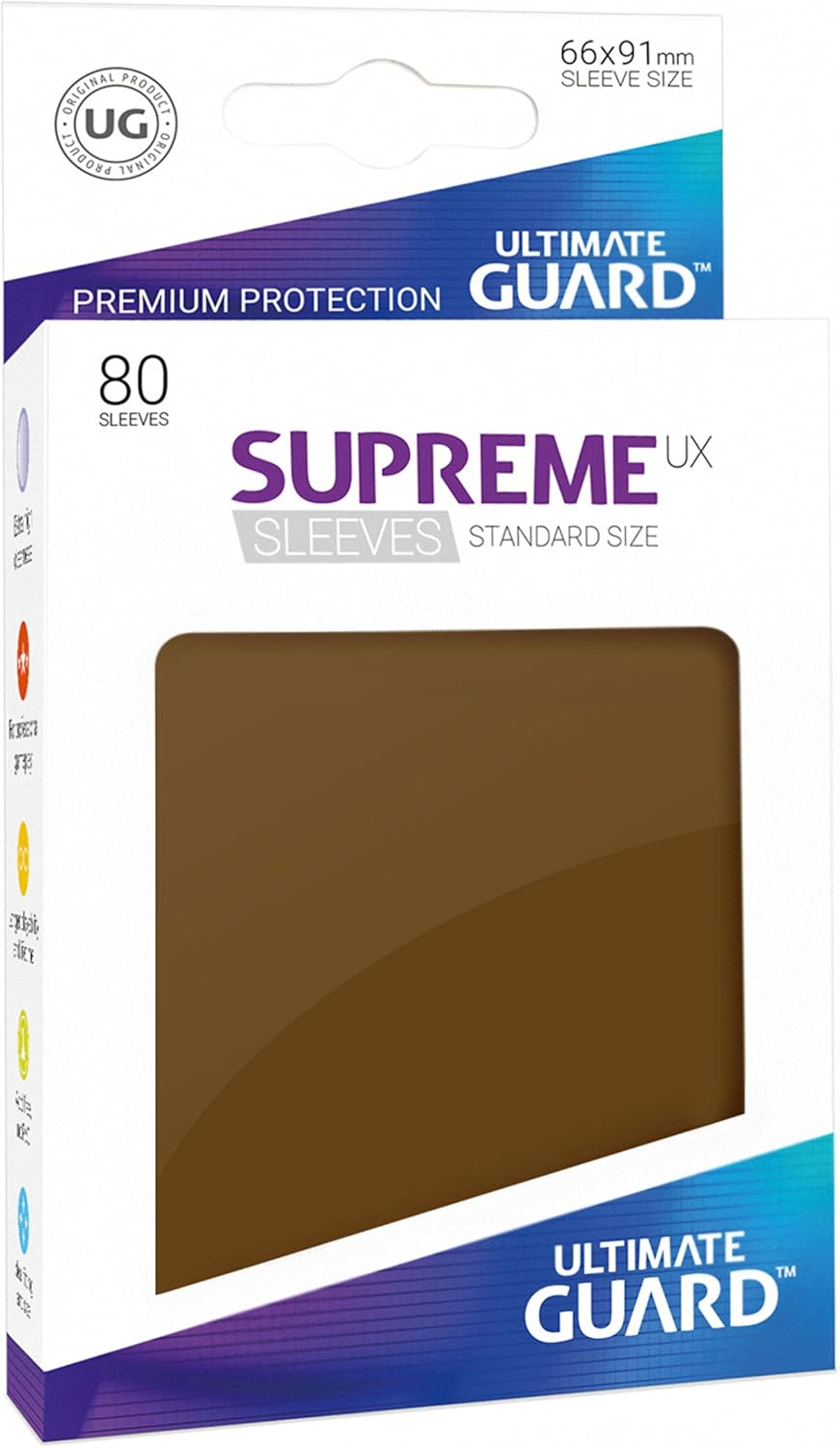 Ultimate Guard UGD010547 Ux Supreme Japanese Size Sleeve Card Case, Brown, Standard size