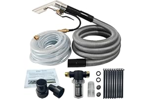 SMZTOOLS Shop Vac Extractor Kit(50 FT Water line) Extractor Vacuum Hose Kit with Wand and Hose for Upholstery, Carpet Cleaning & Auto Detailing Shop Vacuum with10 FT Vacuum Hose & Adapter