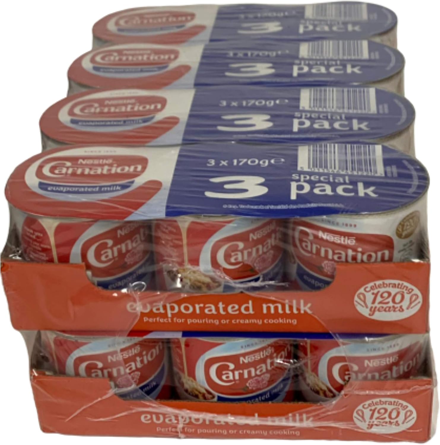 Nestle Carnation Pack of 8 x 170g Evaporated Milk ( 24 cans) Amazon.co
