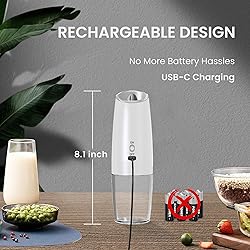 BELRIGO Rechargeable Salt And Pepper Grinder Set