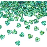 50 Pcs Resin Rhinestones for Crafting,Heart Shaped Rhinestones for Bedazzling Clothes Shoes Hats Bags & Sewing Accessories (Dark Green)