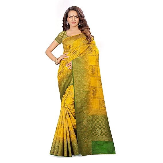 Cotton Silk/Linen Woven Saree[R_SURBHITA1881SR01_Mustard]