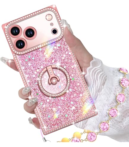 iPhone 6ピンク ストーン装飾付き Amazon.com: Case for iPhone 6/6s,Rhinestone 3D Handmade Diamond