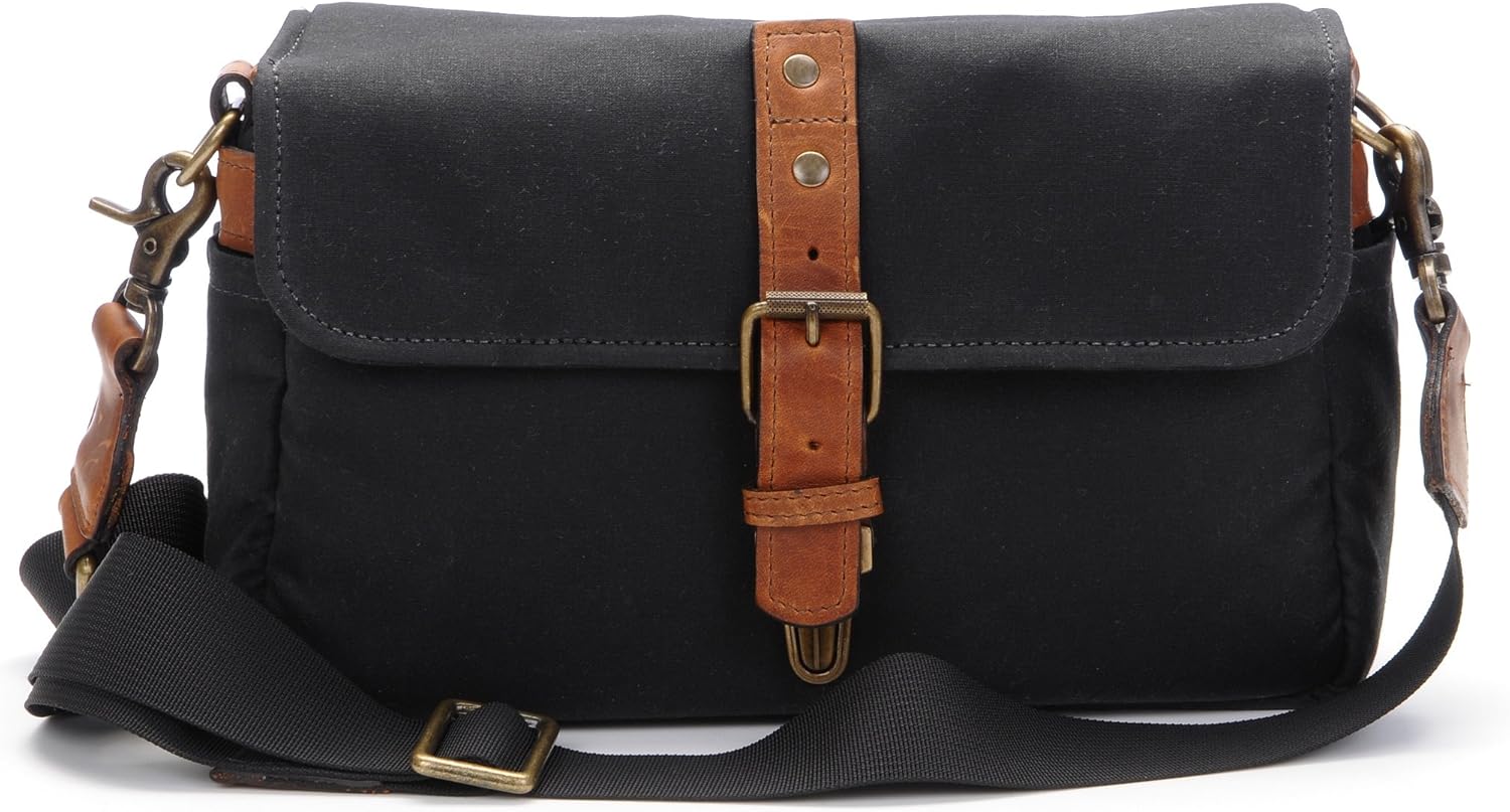 ONA - The Bowery - Camera Messenger Bag - Black Waxed Canvas (ONA5-014BL)