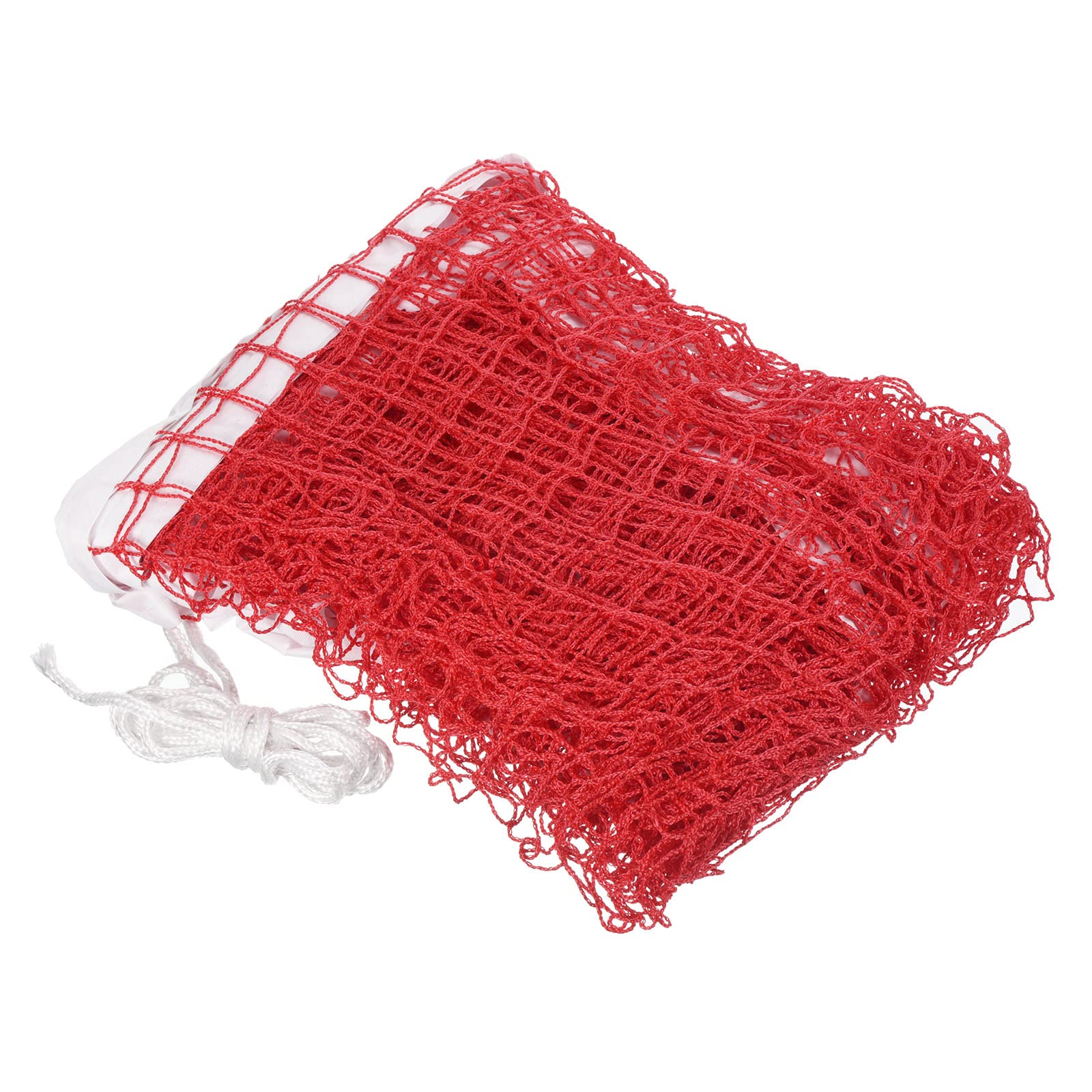 PATIKIL 20x2.5ft Badminton Net, Badminton Court Netting Replacement 0.98x0.98" Mesh with Box for Outdoor Indoor Beach Backyard, Red