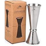 Japanese Jigger - Premium Double Cocktail Jigger, 1oz/2oz made from Stainless Steel 304