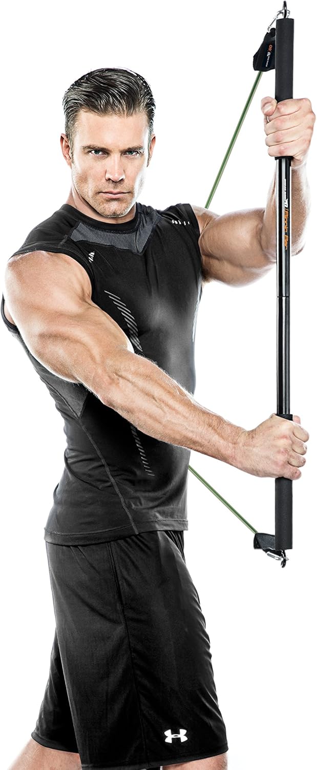 Bionic Body Workout Bar – Fits All Resistance Bands with Clip, 36 Inches Long BBEB-020, Black, 2.00 x 3.25 x 21.00 inches : Sports & Outdoors