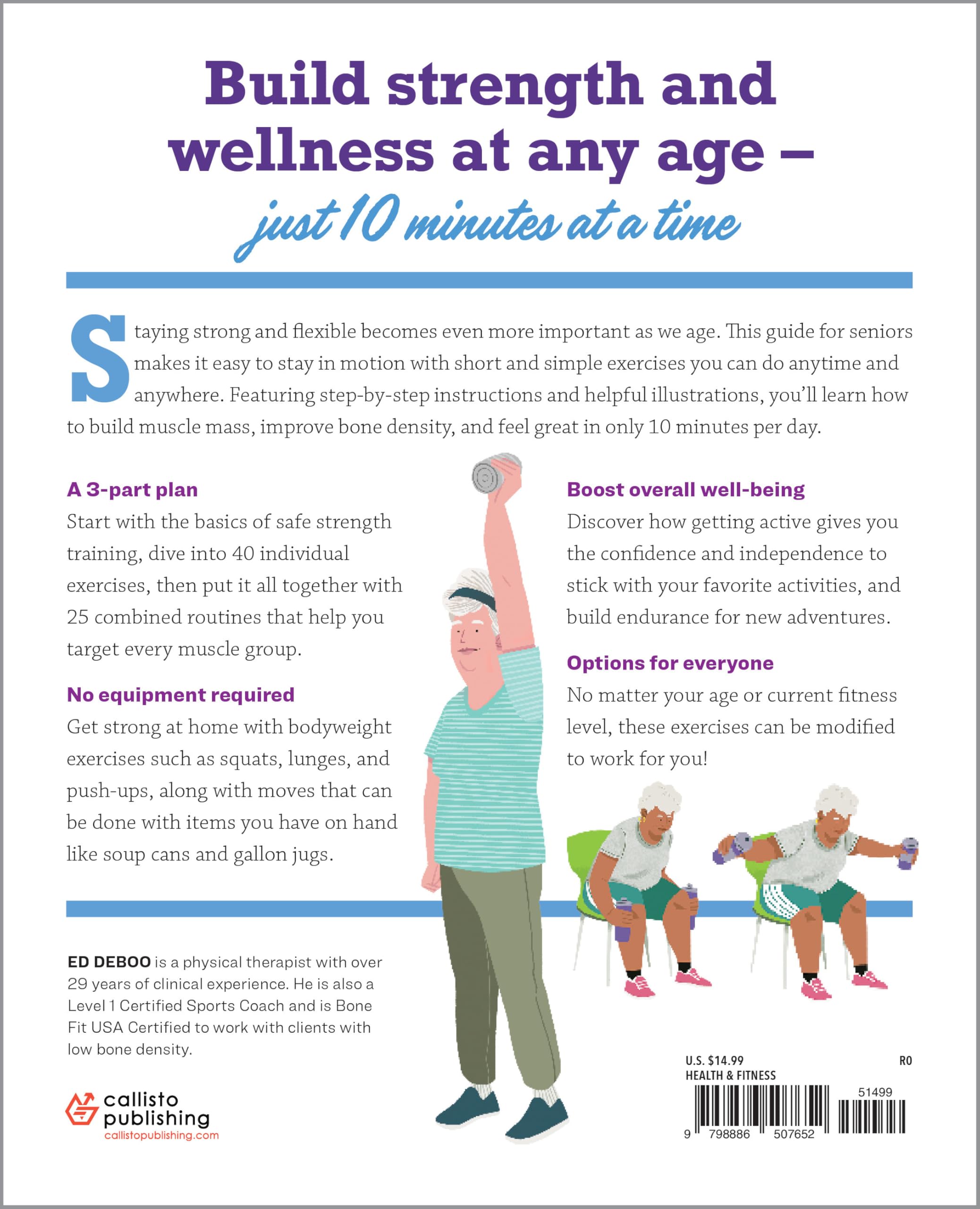 10-Minute Strength Training Exercises for Seniors: Exercises and Routines to Build Muscle, Balance, and Stamina