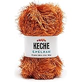 Eyelash Fun Fur Yarn - Premium Soft Crochet Yarn DIY Hand Knitting 100% Polyester 175 Yds 3.53 Oz - Cooper