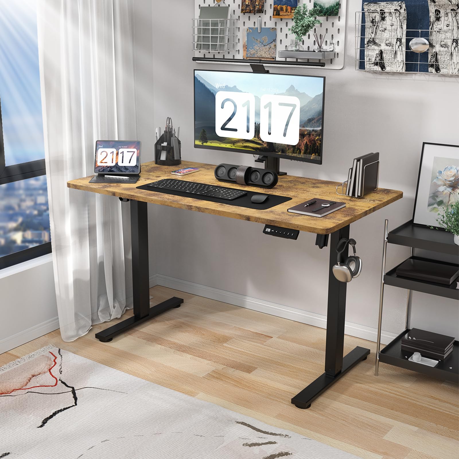 Mua Kingant Electric Standing Desk Height Adjustable - 48 x 24 Inches ...