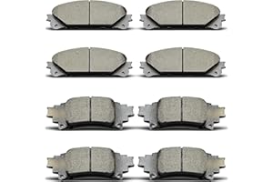 evkingauto Front Rear Ceramic Brake Pads Fit For 2010-2015 Lexus RX350, For 2014-2019 Toyota Highlander, For 2011-2020 Toyota Sienna