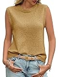 Saodimallsu Womens Sleeveless Sweater Vest Summer