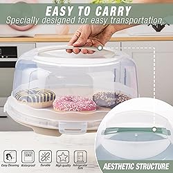 SECEL 13 Inch Cake Carrier With Lid And Handle