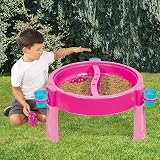 DOLU 3 in 1 Sand and Water Table Pink Outdoor Toys Drawing Desk view 6