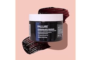 Pallure Color Pigment Refresher Mask, Semi Permanent Hair Color Depositing Conditioner, 8.5 Oz Chocolate Brown