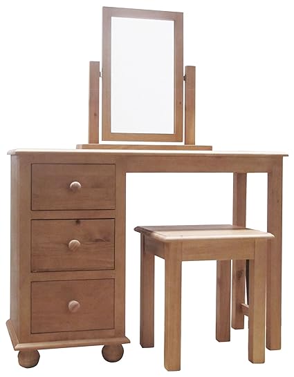 Uniquechic Furniture Fenton Antique Pine Dressing Table Set