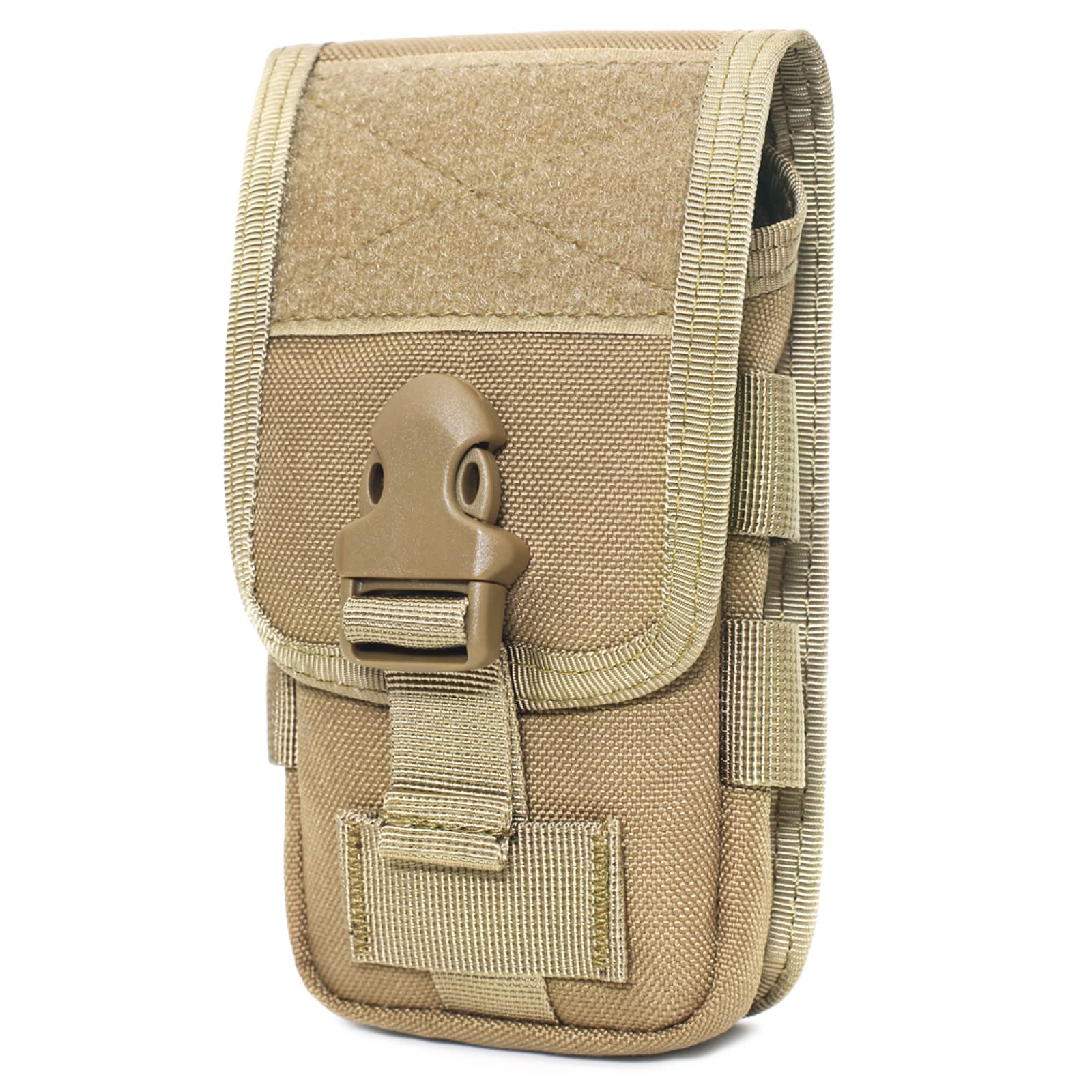 TRIWONDER Molle Pouch Tactical Phone Pouch Belt Pouch Waist Bag Utility Gadget Pocket Organizer Cell Phone Holder Holster (Tan)