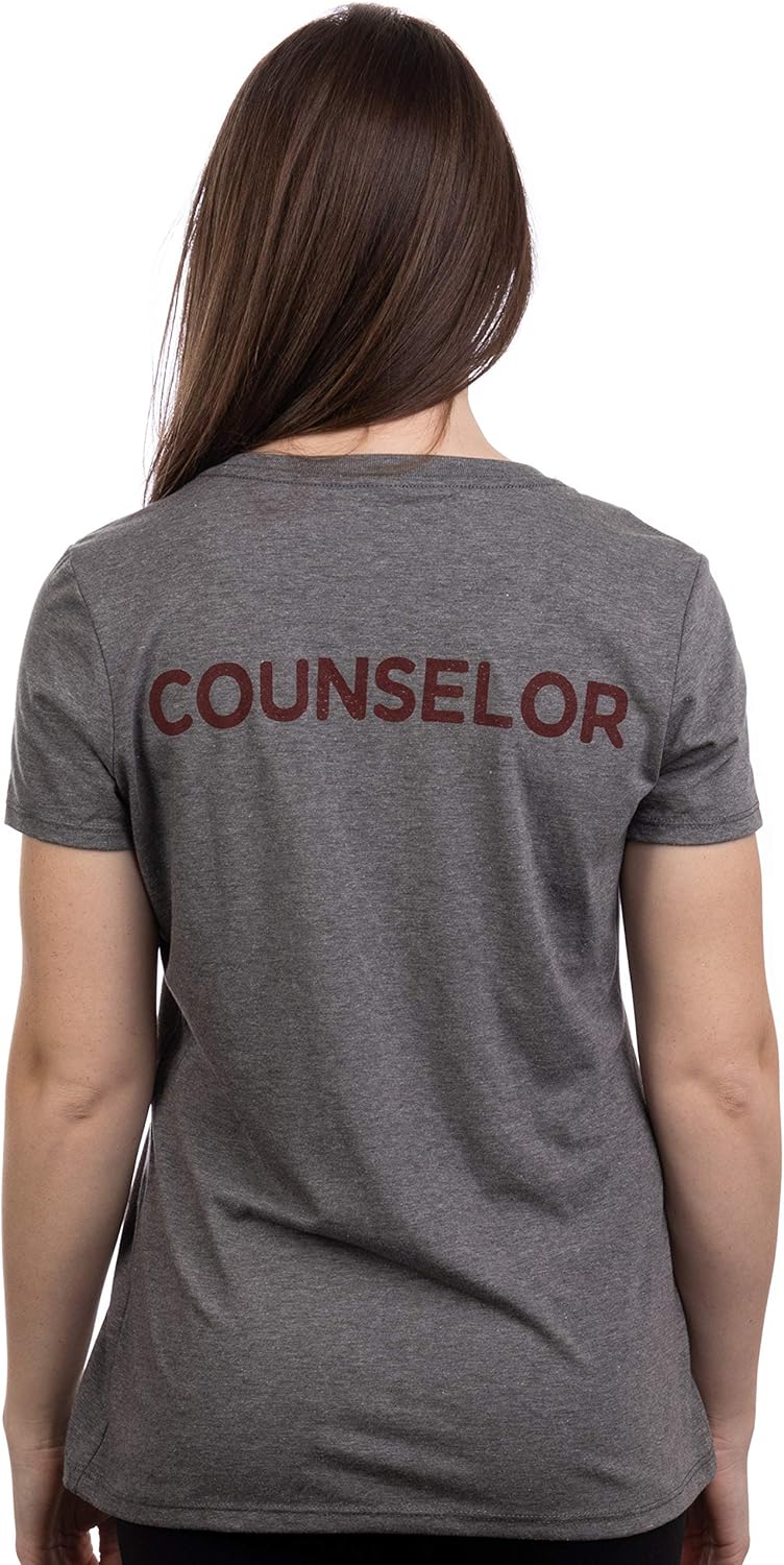 1980 Camp Crystal Lake Counselor | Funny 80s Horror Movie Fan Women Top T-Shirt: Clothing