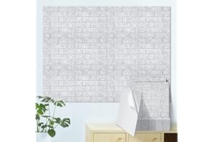 Tutmyrea 12 PCS Acoustic Panels, 12 X 12 X 0.4 Inches Soundproof Wall Panels, Self-adhesive Sound Proof Boards, Brick Pattern, Noise Canceling for home, studio, Recording studio(Silver Grey)