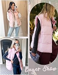 Freyhem Puffer Vest Women Sleeveless Quilted Zip Up