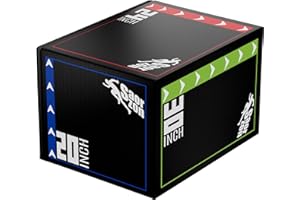 GRETERST Jump Box 3 in 1 Foam Plyometric Jumping Box Jump Exercise for Gym Fitness Workout Training