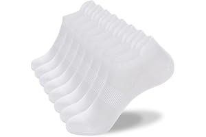 Corlap 8 Pairs Ankle Socks Womens and Men Running Athletic Low Cut No Show Socks With Tab