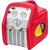 VIVOHOME 3/4 HP Single Cylinder Portable Refrigerant Recovery Machine | 110-120V Freon AC Recovery Machine for Liquid Vapor Refrigerant R134a R410a R12 R22 Automotive Home Air Conditioning