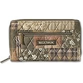 Bella Taylor Wrist Strap Wallet for Women | Multi Card Zip Around Wallet with RFID Protection and Wristlet Strap
