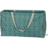 Household Essentials Teal Diamond Krush Container All-Purpose Utility Tote
