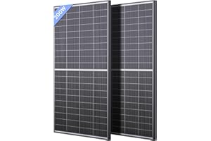 Callsun N-Type 16BB 400W Bifacial Solar Panel, 2Pcs 200 Watt Solar Panel 12V, 25% High Efficiency, Dual-module Parallel Anti-Shade Design, for RV Van Marine Home Rooftop Off-Grid Systems (2 Pack 200W)