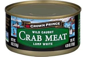 Crown Prince Lump White Crab Meat, 6-Ounce Cans (Pack of 12)