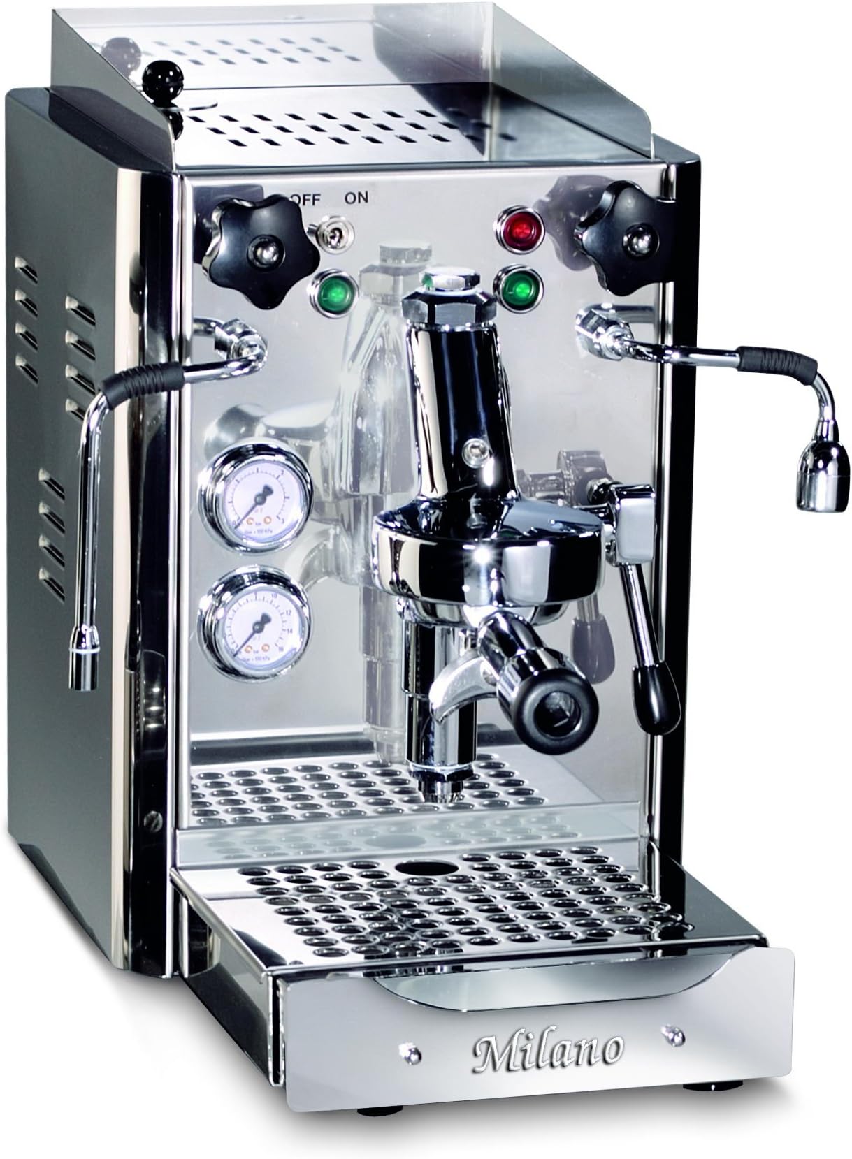 Quick Kmill Gaggia Espresso Machine Milano, Polished Stainless Steel