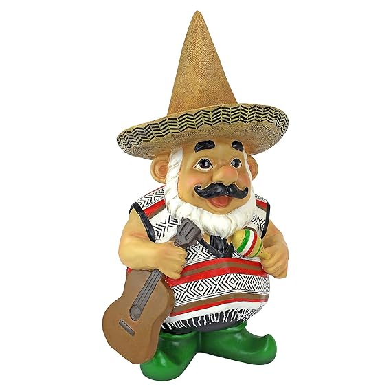Design Toscano QM16034 Garden Gnome Statue Pancho the Mariachi Gnome