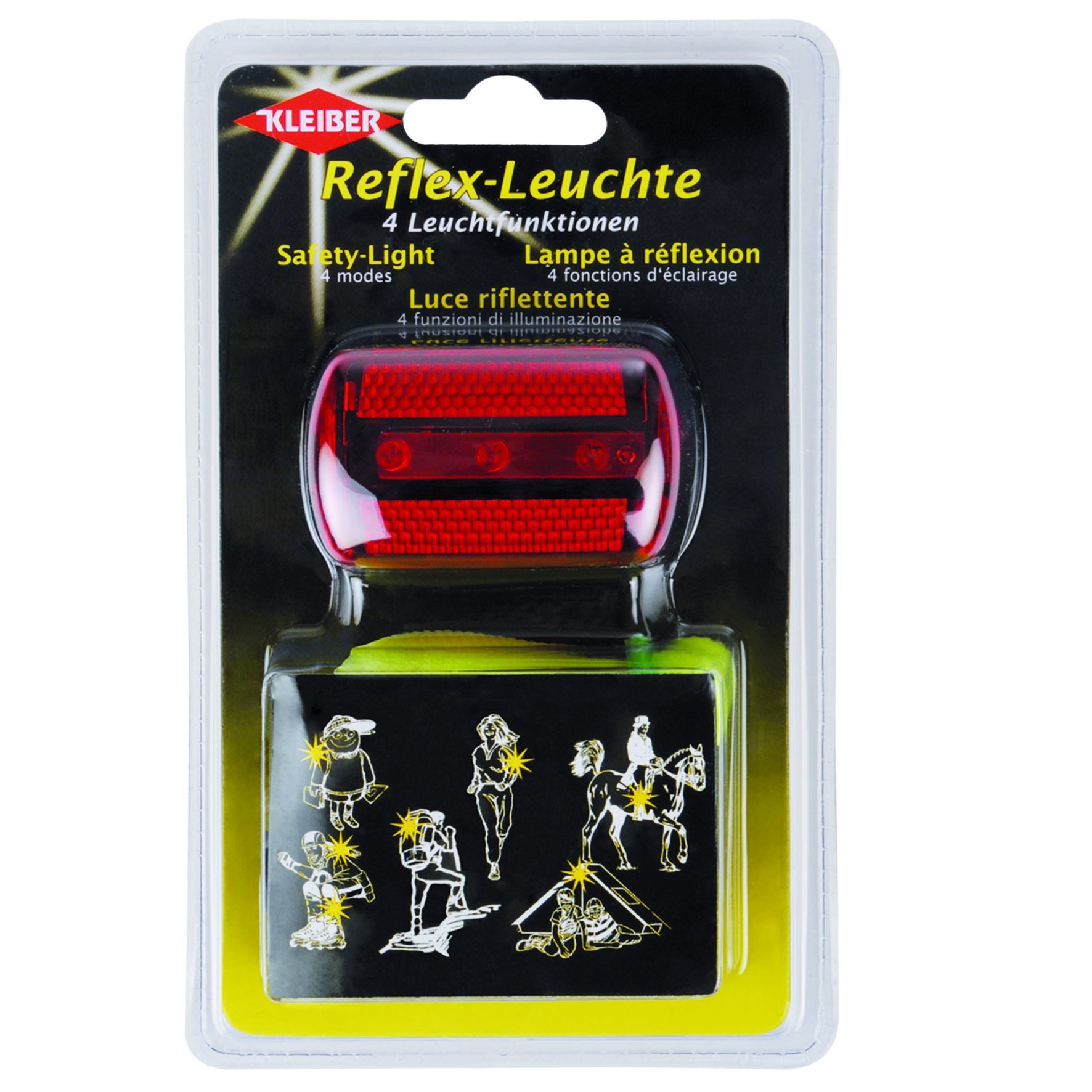 Kleiber 4 Mode Safety Light, Red