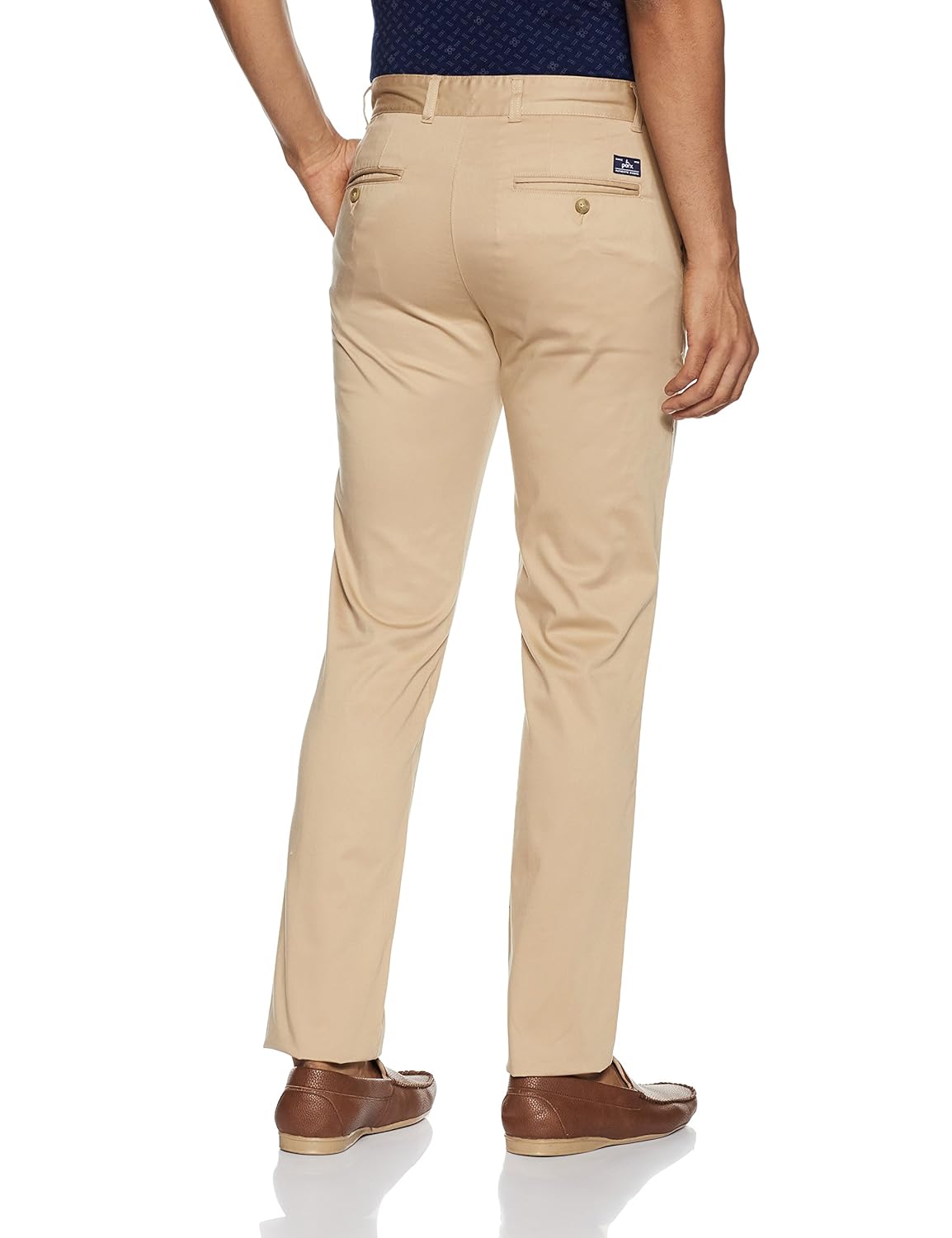 parx men's slim fit casual trousers