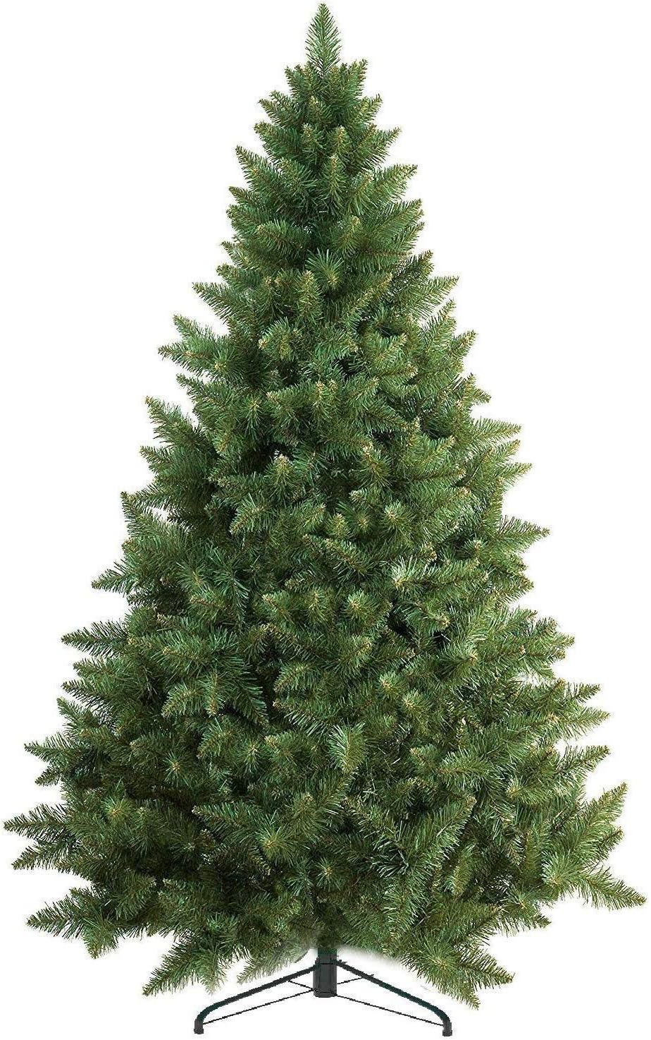 Trees - Prextex Premium 6Ft Christmas Tree with 1200 Tips for Fullness - Artificial Canadian Fir Full Bodied Christmas Tree 6ft with Metal Stand, Lightweight and Easy to Assemble