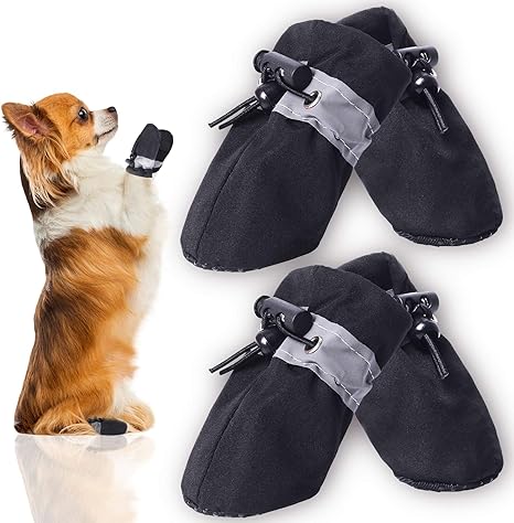 drawstring dog boots