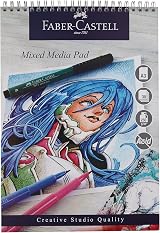 Faber-Castell Creative Studio Mixed Media Pad A3 Spiral 30 Sheets 250 GSM