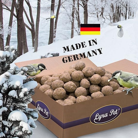 Lyra Pet 200 x 90g Sommerknödel Ganzjahresknödel Meisenknödel ohne Netz DEUTSCHE