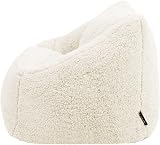icon Natalia Teddy Fleece Kids Bean Bag Chair Cream Filling Included view 8