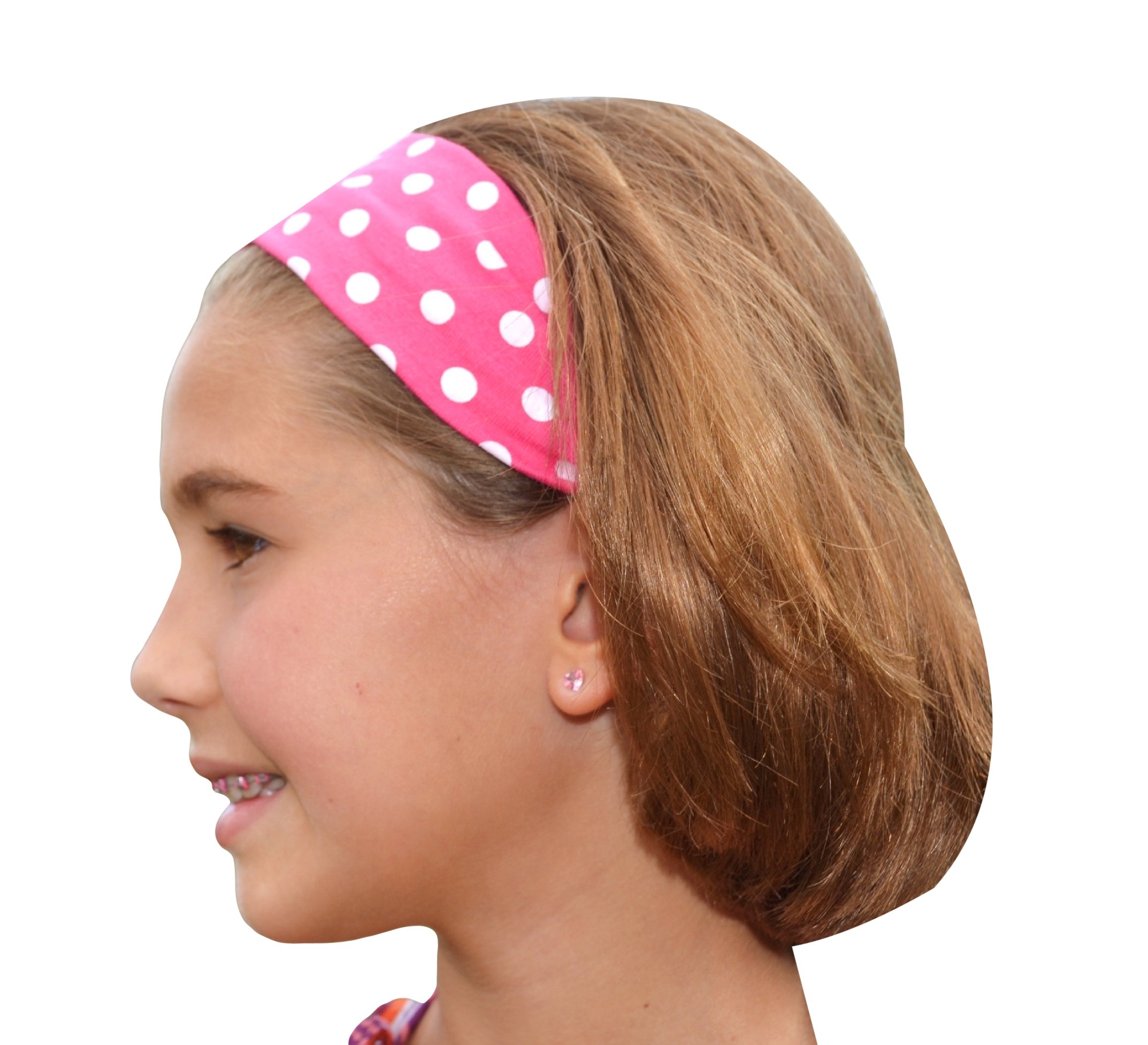 1 DOZEN 2 Inch Wide Cotton Stretch Headbands OFFICIAL FUNNY GIRL