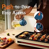 TrendPlain 16oz Olive Oil Spray Bottle Navy Dual Dispensing view 4