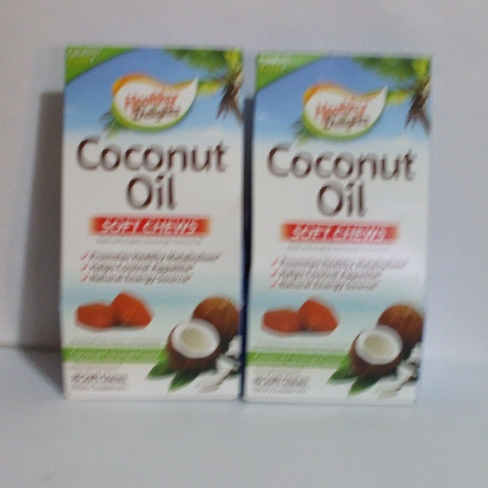 (Pack of 2) Healthy Delights COCONUT OIL Soft Chews