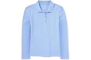 The Children's Place girls My Favorite Long Sleeve Uniform Polo Shirt
