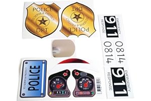THE TOY RESTORE Toy Restore Replacement Decals Fits Little Tikes 30th Anniversary Cozy Coupe Police Badge Set